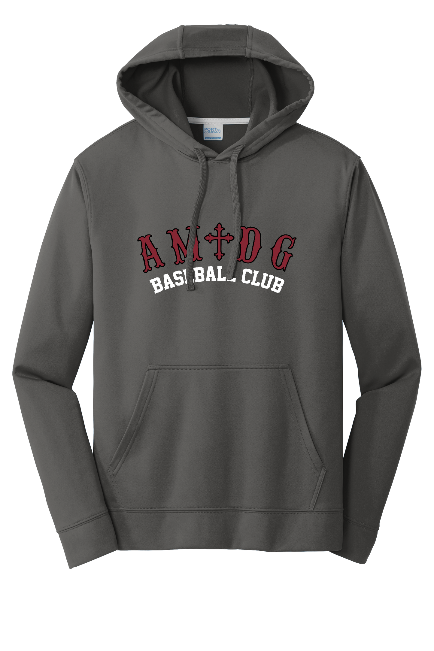 AMDG Baseball - Unisex Performance Pullover - AMDG Curve Text | Hoodie