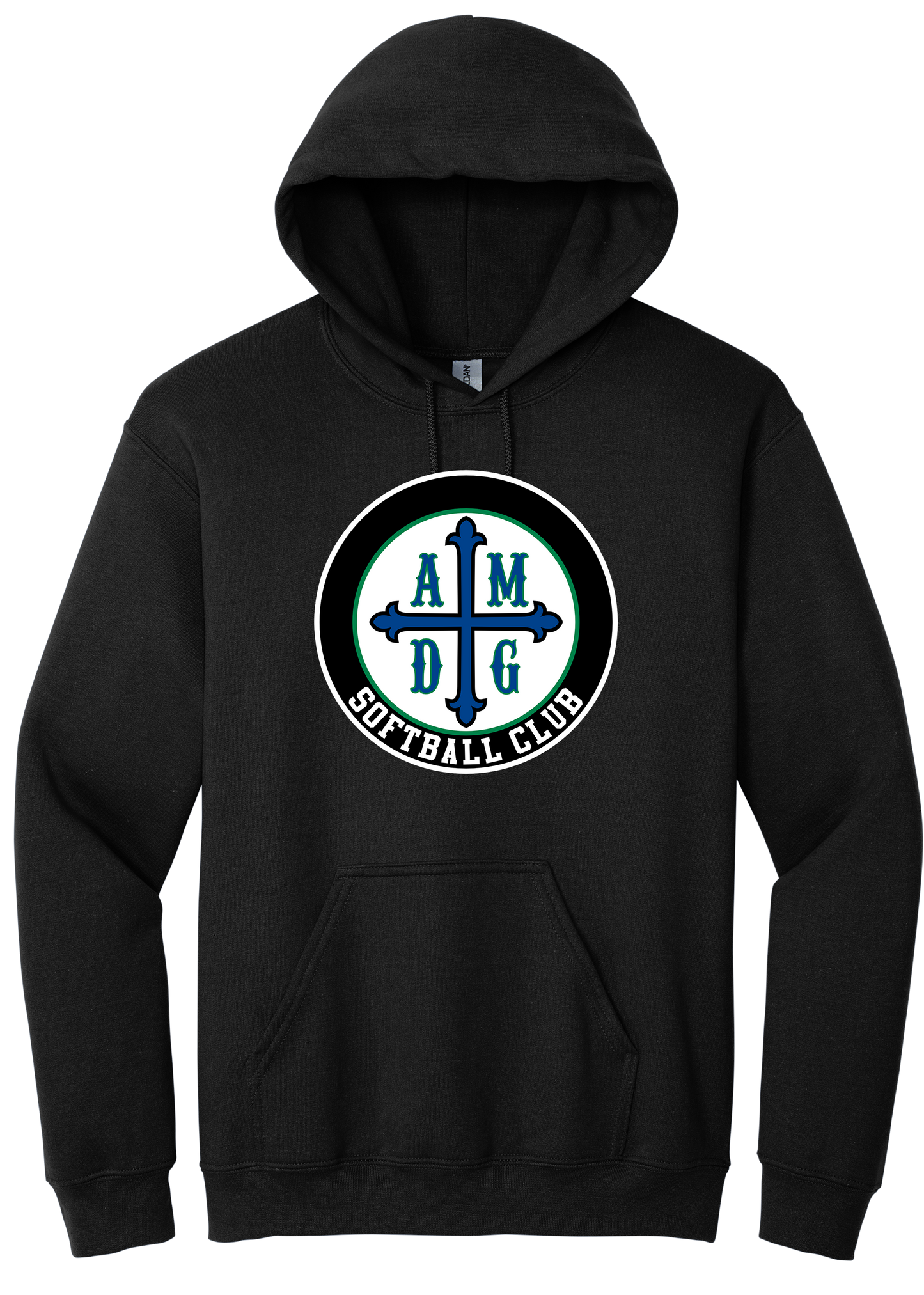 AMDG Softball- Unisex Hooded Pullover - AMDG Circle Logo | Hoodie