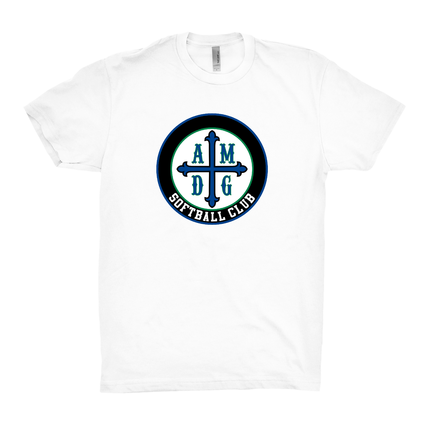 AMDG Softball- Unisex Cotton - AMDG Circle Logo | T-Shirt