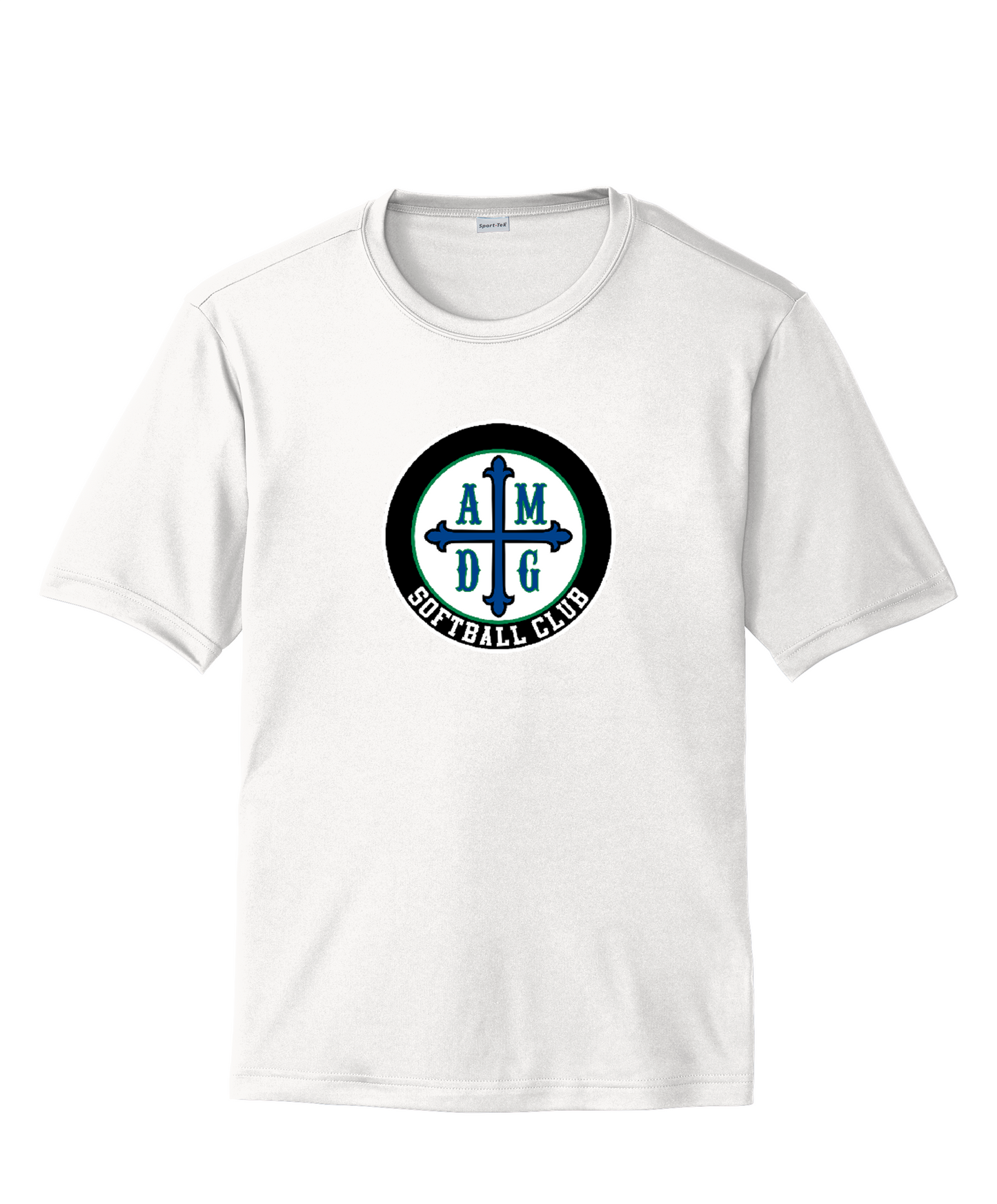AMDG Softball- Men's Competitor Tee - AMDG center chest Circle Logo | T-Shirt