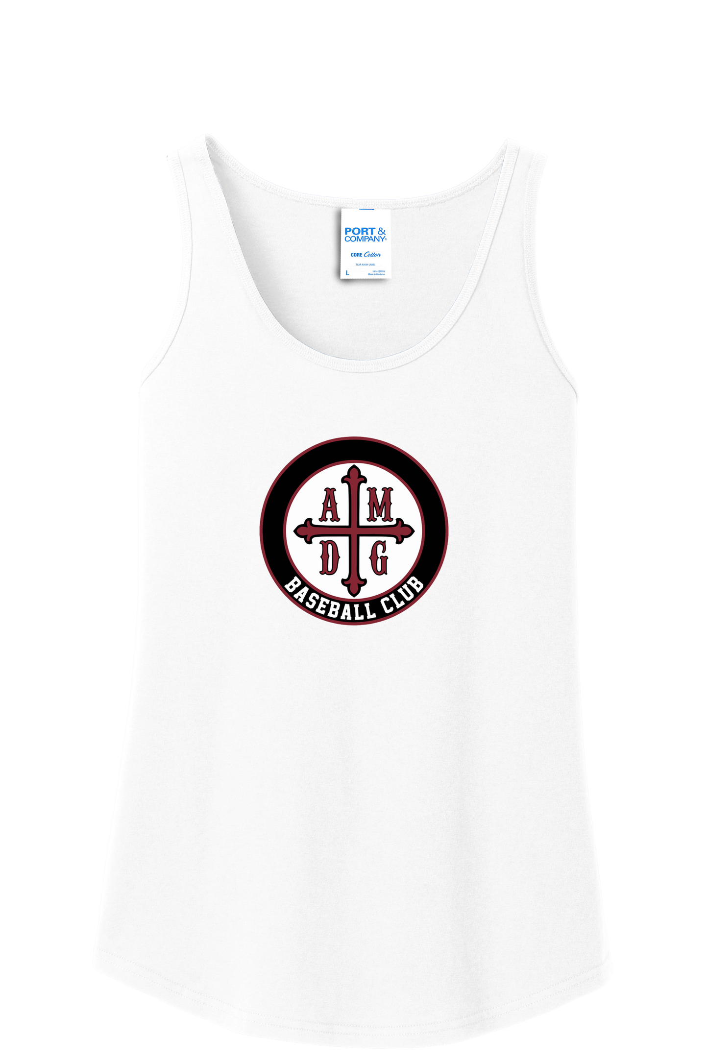 AMDG Baseball - Women's Cotton Tank - AMDG Circle Logo | Tank