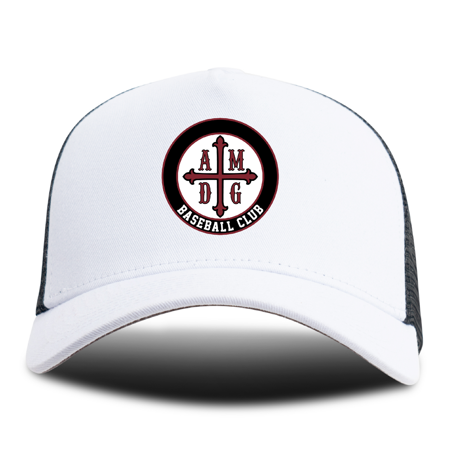 AMDG Baseball - Unisex Curved Brim - AMDG Circle Logo Patch | Trucker Hat