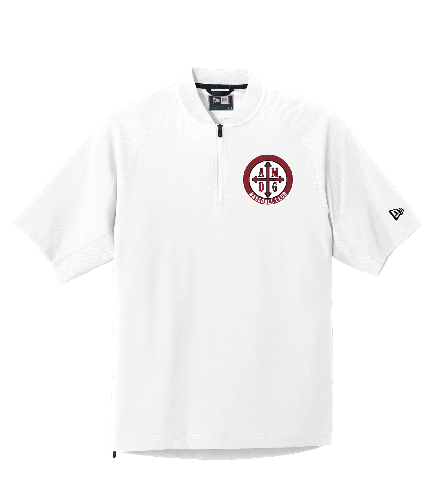 AMDG Baseball - Men's Cage Short Sleeve 1/4-Zip - AMDG Circle Logo| Jacket