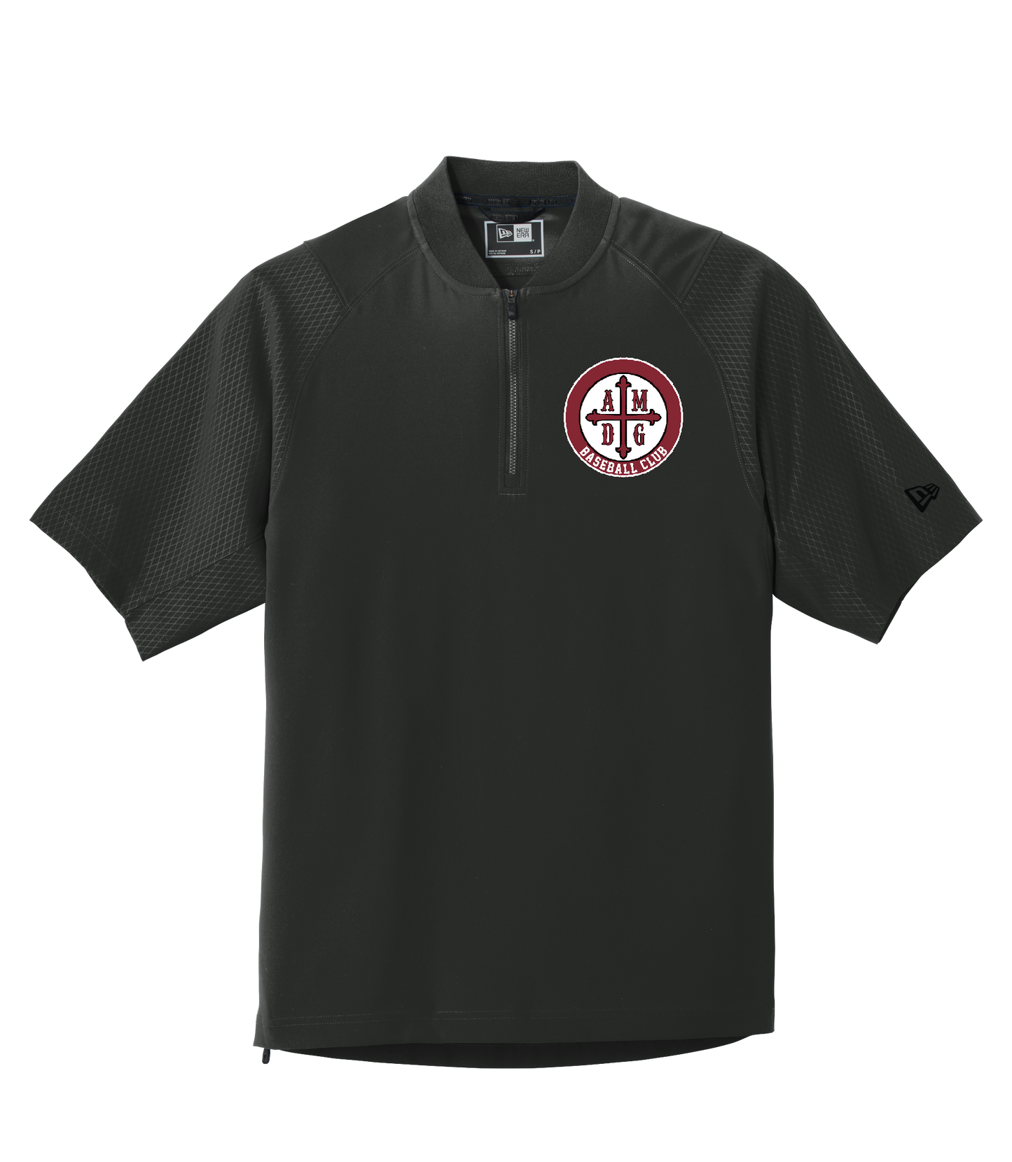 AMDG Baseball - Men's Cage Short Sleeve 1/4-Zip - AMDG Circle Logo| Jacket