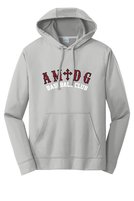 AMDG Baseball - Unisex Performance Pullover - AMDG Curve Text | Hoodie