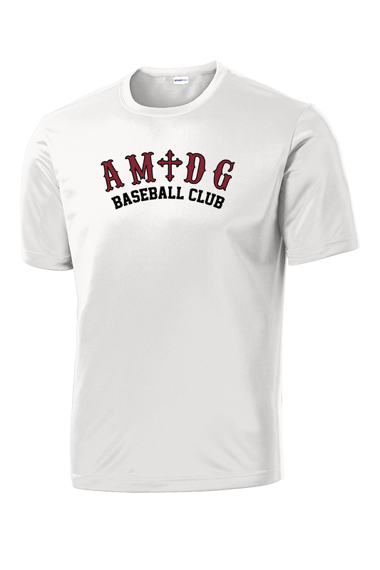 AMDG Baseball - Men's Short Sleeve Competitor - AMDG Curve Text | Tee