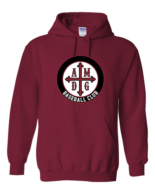 AMDG Baseball - Unisex Hooded Pullover- AMDG Circle Logo | Hoodie