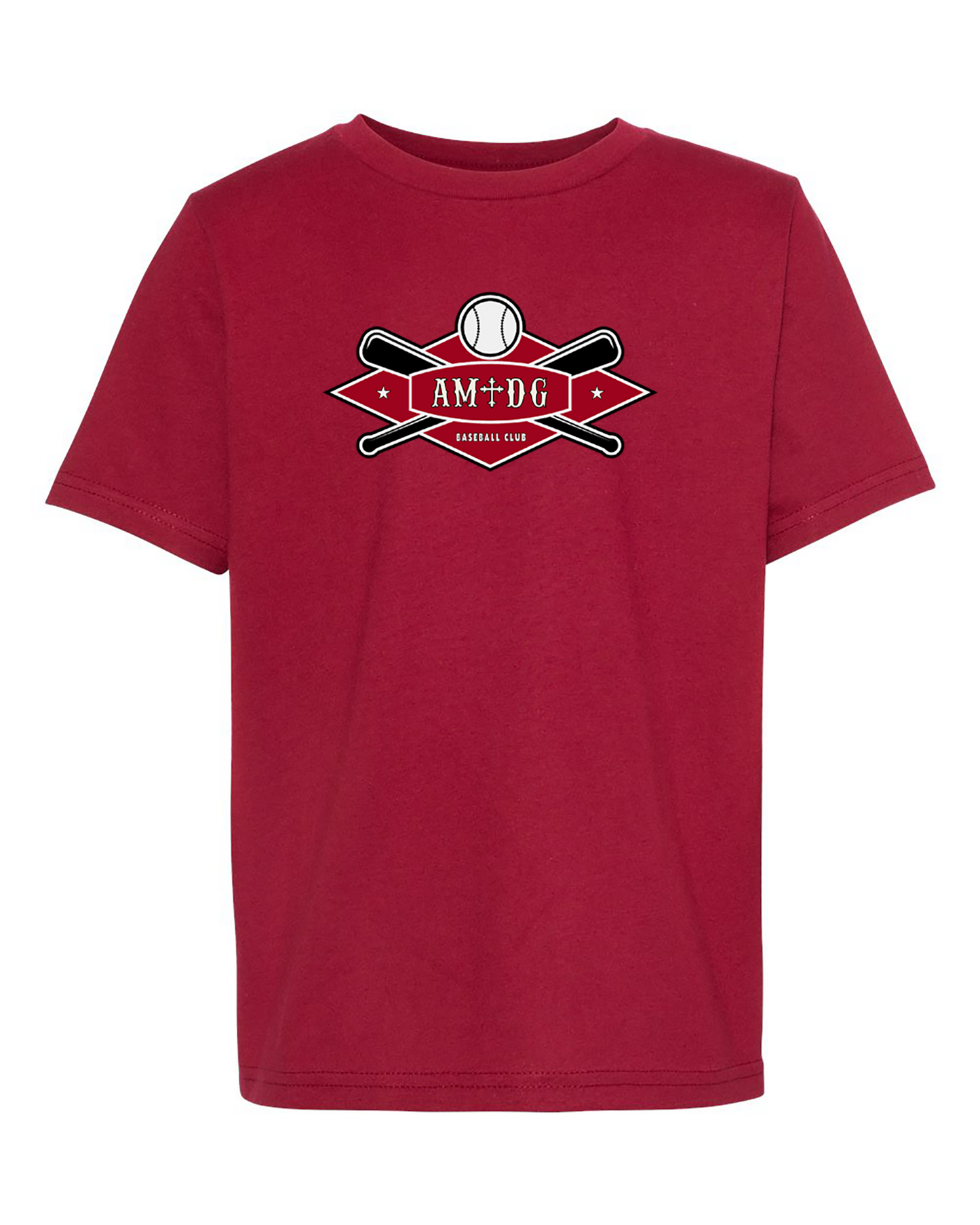 AMDG Baseball - Youth Cotton- Home Plate | T-Shirt