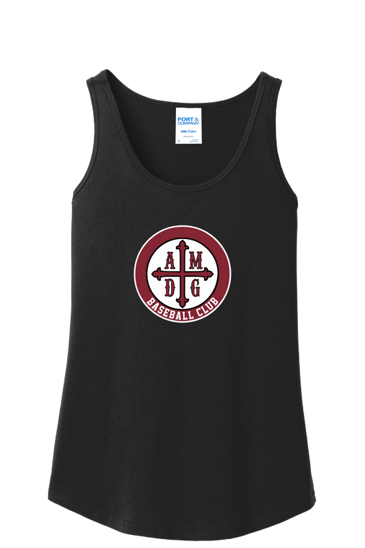 AMDG Baseball - Women's Cotton Tank - AMDG Circle Logo | Tank