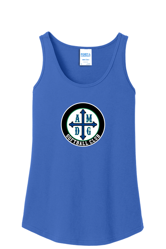 AMDG Softball - Women's Cotton Tank - AMDG Circle Logo | Tank