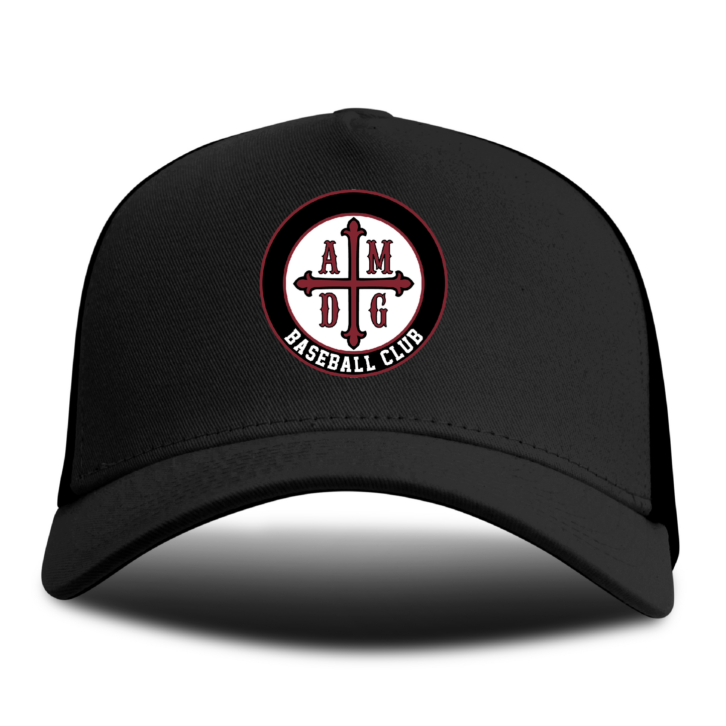 AMDG Baseball - Unisex Curved Brim - AMDG Circle Logo Patch | Trucker Hat