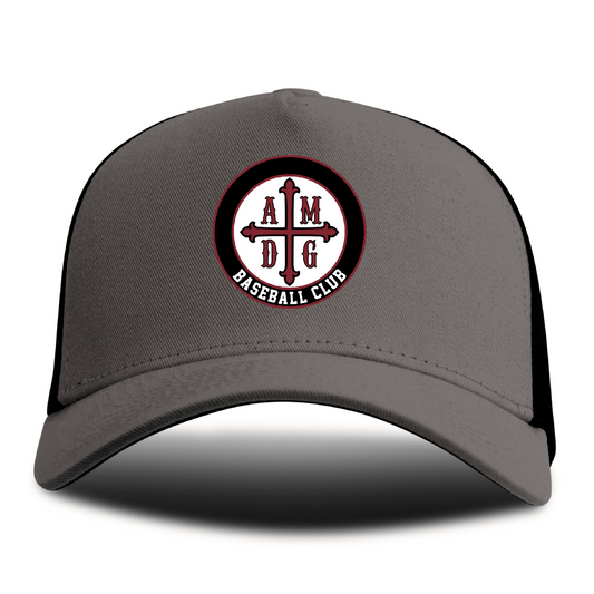 AMDG Baseball - Unisex Curved Brim - AMDG Circle Logo Patch | Trucker Hat